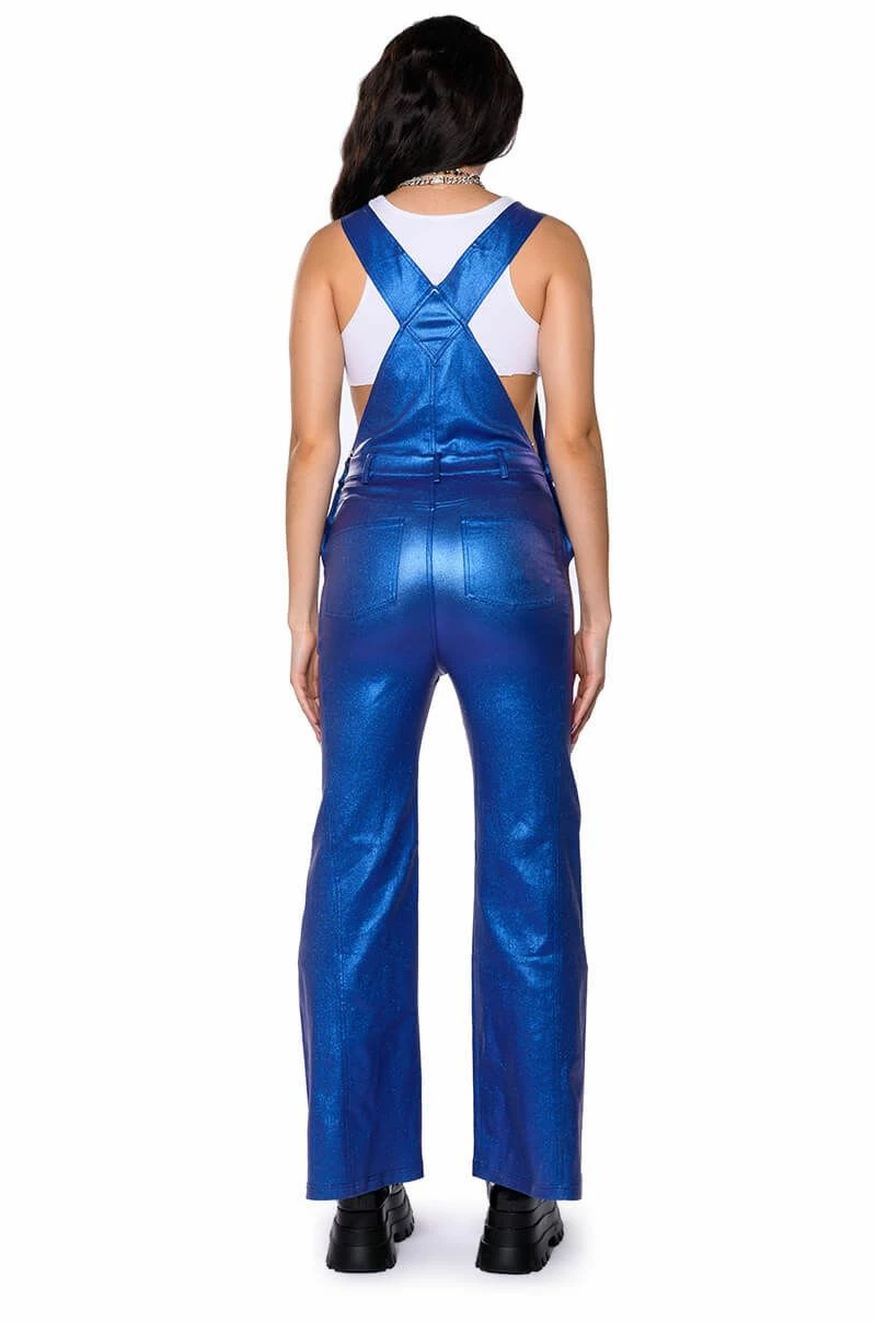 STAY WAVY METALLIC OVERALLS - Image 6