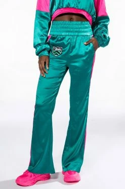 SUPERSONIC SATIN WIDE LEG JOGGER