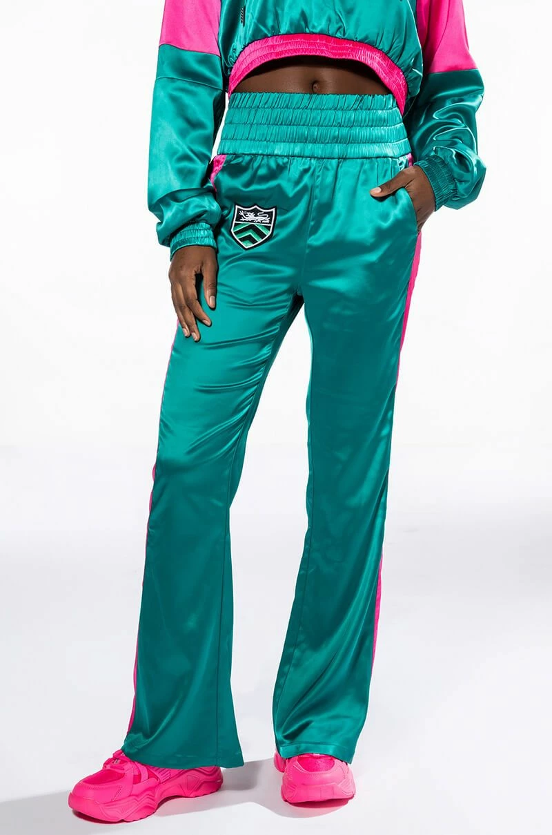 SUPERSONIC SATIN WIDE LEG JOGGER