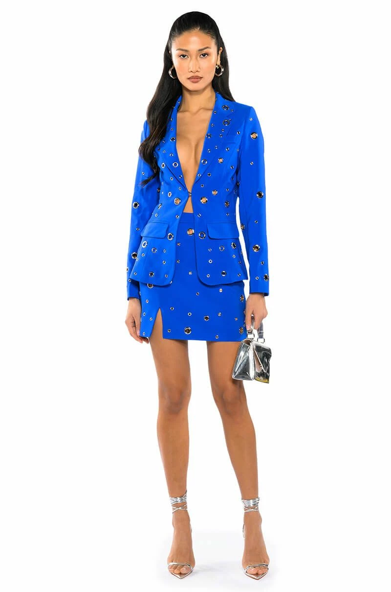 TAKE A BOW MINI SKIRT WITH SLIT - Image 3