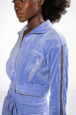 THE JET SETTER VELVET CROPPED SWEATSHIRT 13 THE JET SETTER VELVET CROPPED SWEATSHIRT -HORSE GIRL Shop the jet setter velvet cropped sweatshirt very peri 6 6 c1 c1