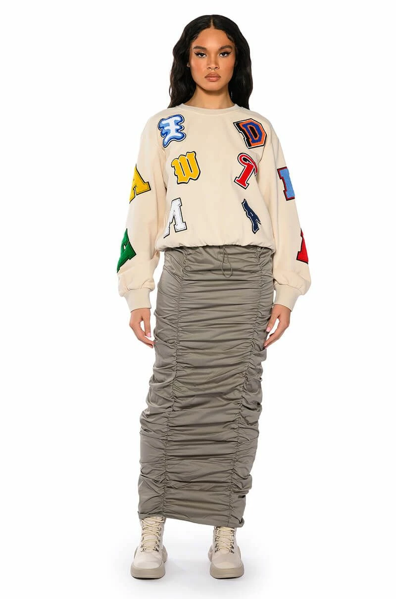 TOP OF THE WORLD CINCHED MAXI SKIRT - Image 3