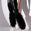 VIBE TO REMEMBER FAUX FUR VEGAN LEATHER PANT