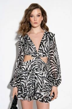 WHAT YA WISHED FOR ROMPER WITH CUT OUTS