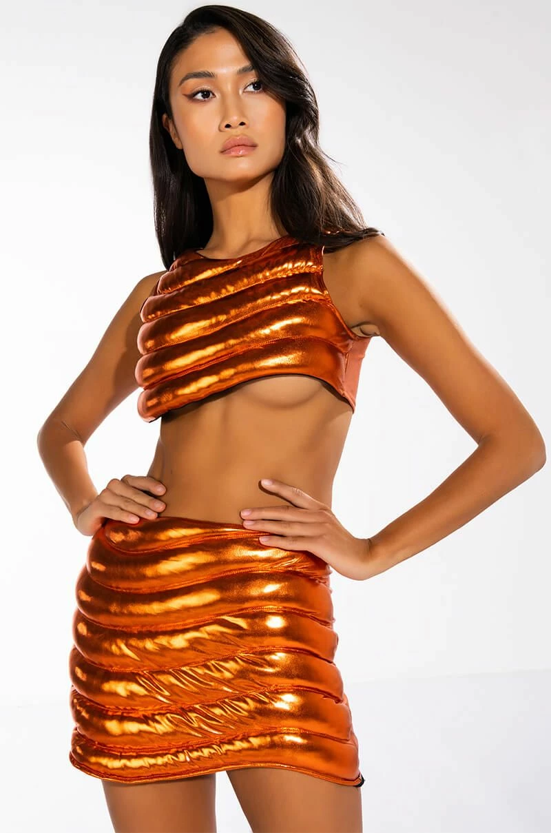 ZENON TEXTURED MINI SKIRT - Image 3