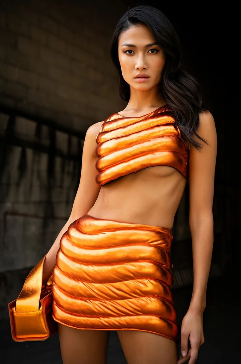 ZENON TEXTURED MINI SKIRT - Image 6